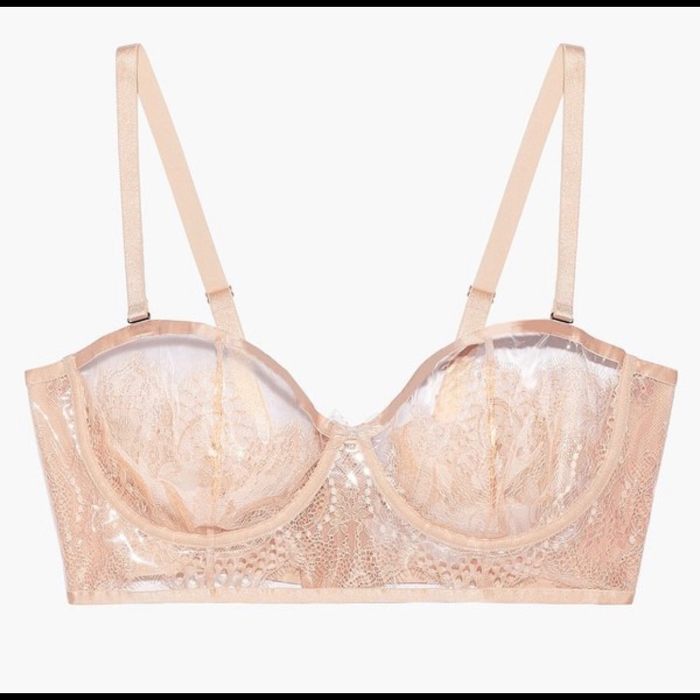 Hyper Real Lace and Vinyl Bustier